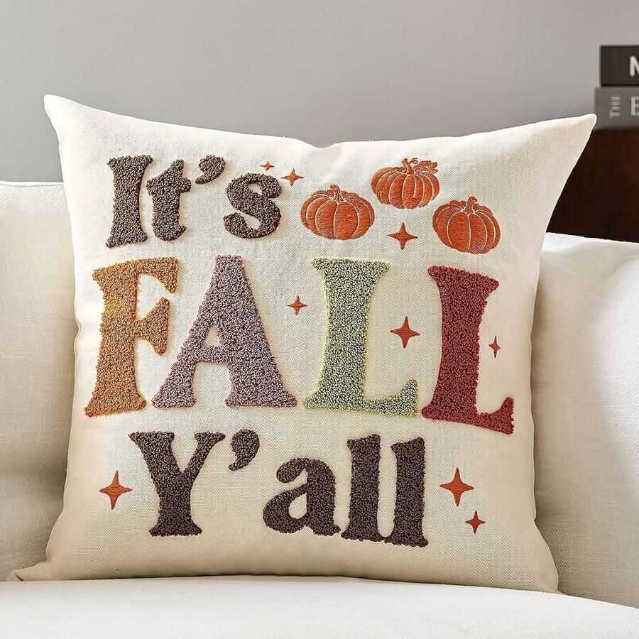 1 stuk herfstdecoratie kussenhoes 45 x 45 cm herfstdecoratie kussenhoes esdoornbladeren pompoen kussenhoezen met rits voor bank tuin woonkamer slaapkamer decoratie (B)