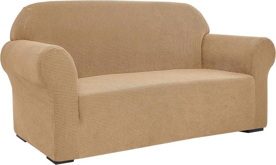 1 Stuk Bank Stretch Sofa Cover Woonkamer Fauteuil Meubelbeschermer Wasbaar Bank Slipcovers Kinderen & Honden Khaki