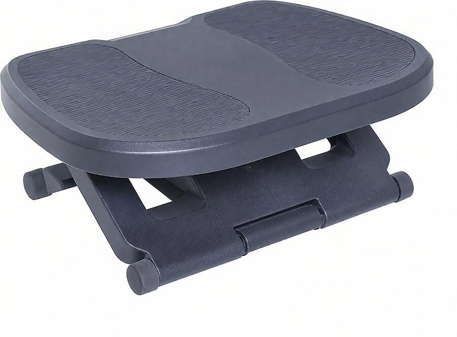 1 voetsteun onder bureau-verstelbaar in hoogte – foot rest for under desk at work-met masserende oppervlakte-under desk foot stool voor kantoor en thuisgebruik