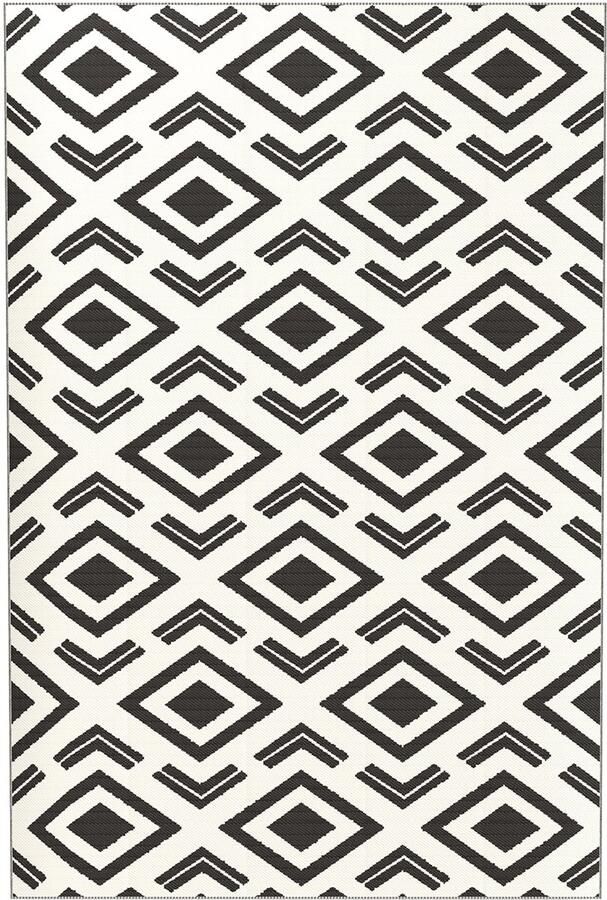 1 x Weerbestendig Buitenkleed 182 x 274 cm Duurzame Polypropyleen met UV-bescherming voor Tuin Balkon & Kampen