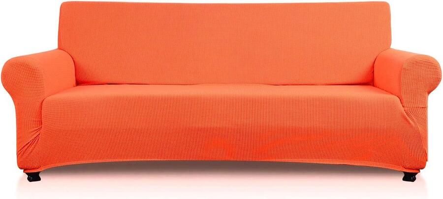 1 zits Jacquard Bankhoes Stretch Bank Cover Gebreide Beschermers voor Woonkamer Oranje