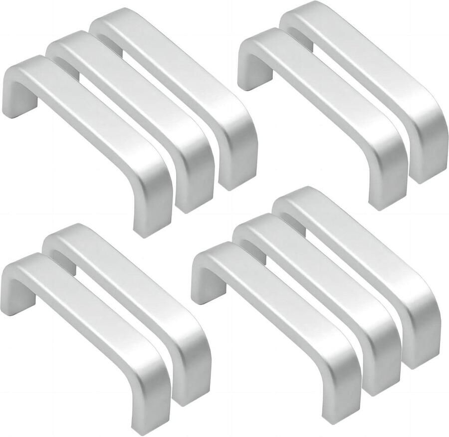 10 Aluminium Meubelgrepen Set van 128mm Keukenlade Deurgrepen