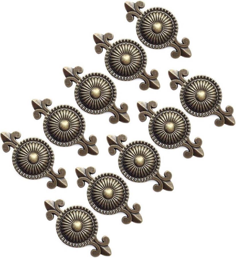 10-delige kastgreep kastknoppen meubelknoppen ladeknoppen meubelgrepen knop voor kast lade (brons)