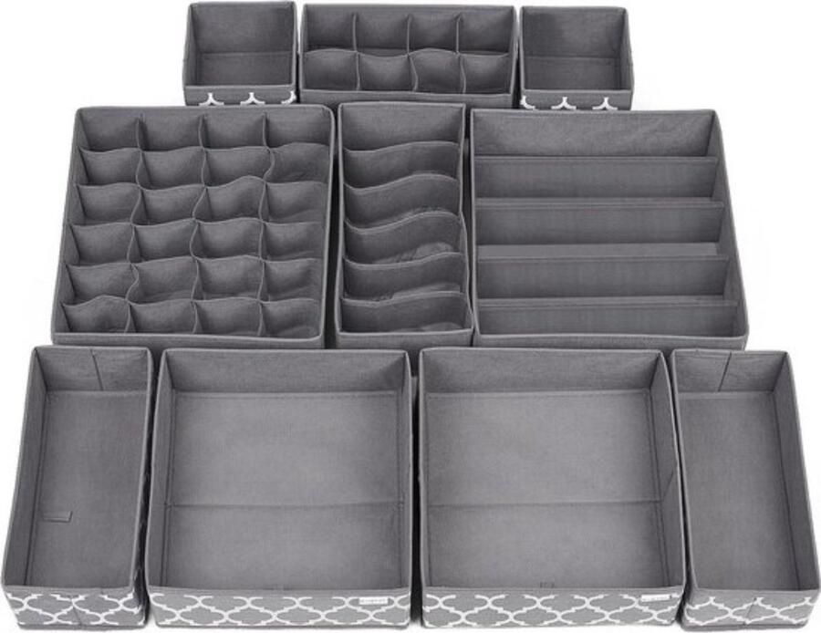 10-delige Lade Organizer Set Praktische Verdelers Ideaal voor Kledingopslag
