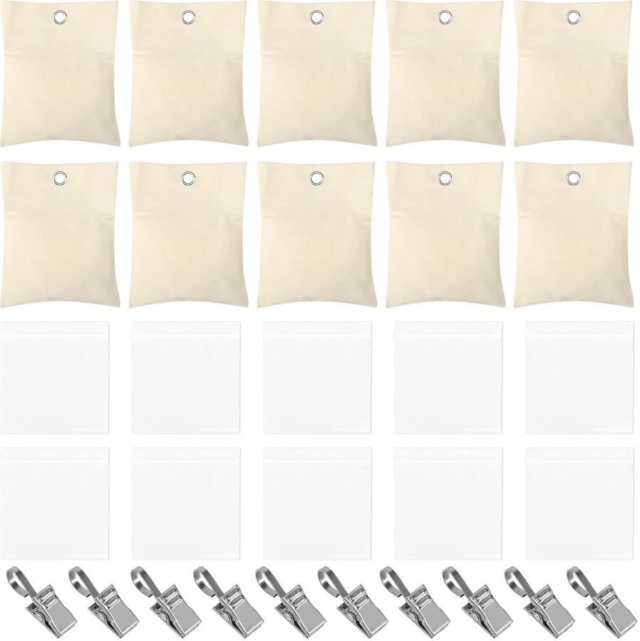 10 Gewichten voor buitengordijnen gewichten voor tafelkleden met 10 clips 10 PE-zakken draagbare gewichtszak zelfklevende sluiting gewichtszak voor tuinprieel patiogordijnen