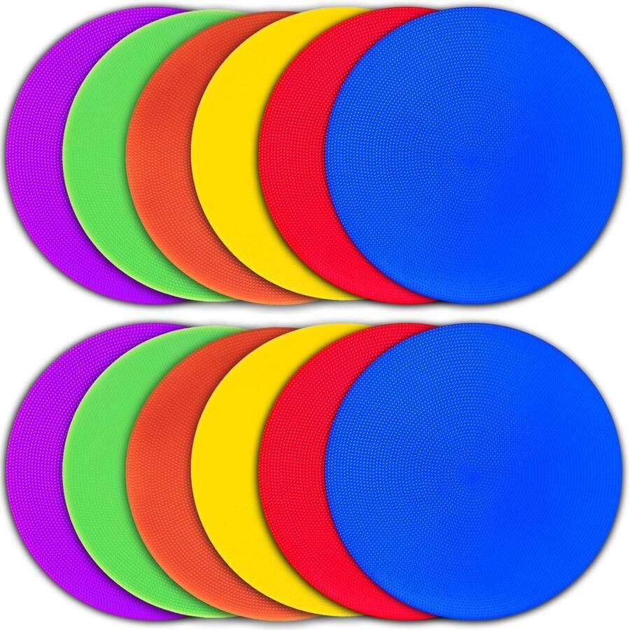 10-inch antislip rubberen behendigheidsmarkeringen vlakke veldkegels vloerpunten