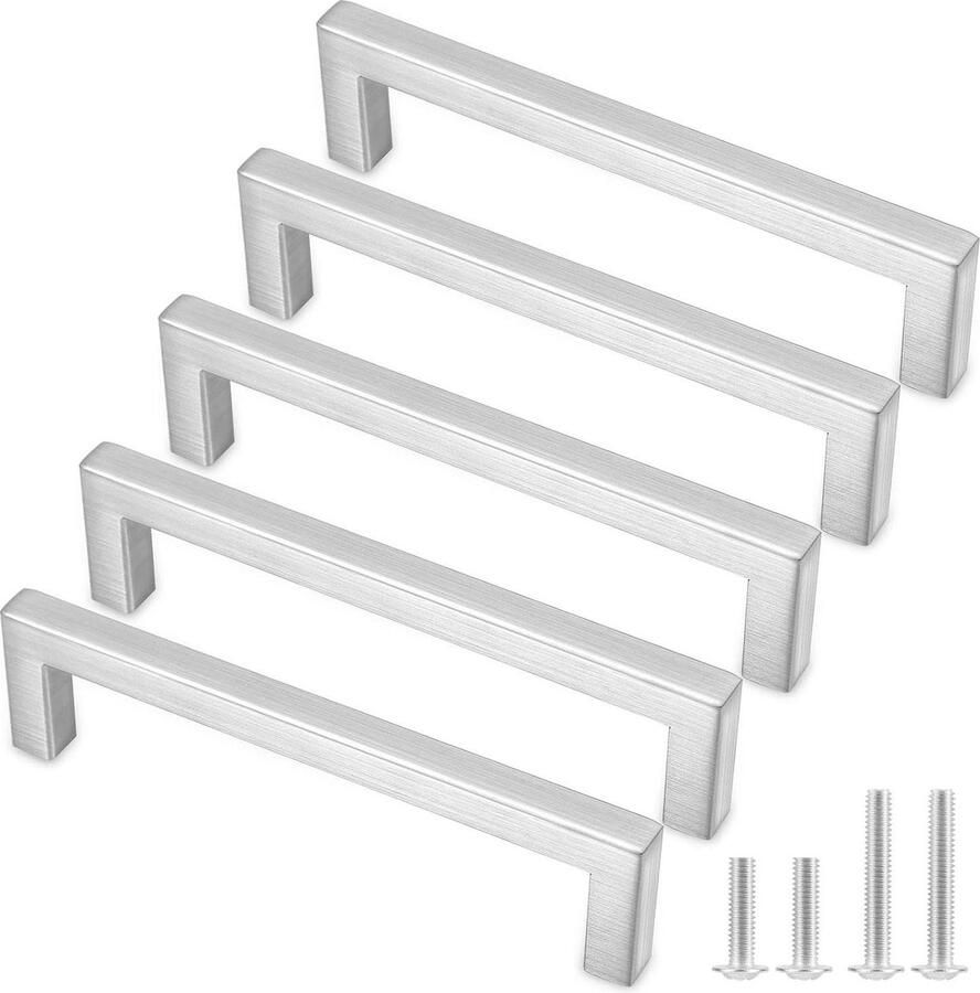 10 Pack 128mm Rvs T Bar Keukenkast Handgrepen Kast Deur Trekt Met zoekwoord Keuken Handgrepen
