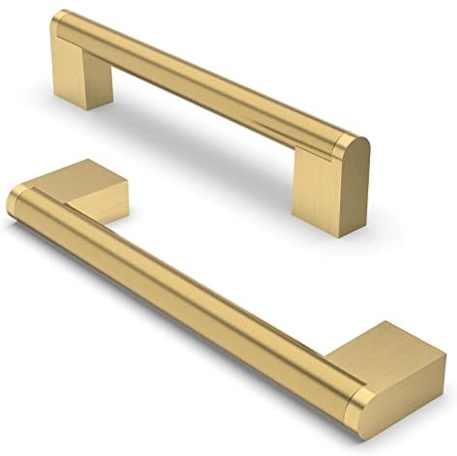 10 Pcs Kastgrepen Roestvrij Staal Meubelgrepen Geborsteld Messing