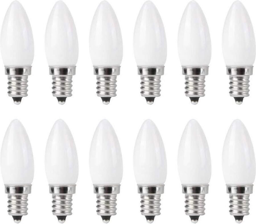 10 stks E12 1.5w Led Lamp Decoratieve Lamp Kaarshouder Mini Kandelaar Gloeilampen 1.5w Voor Thuis Auto Kast Hotel Verlichting