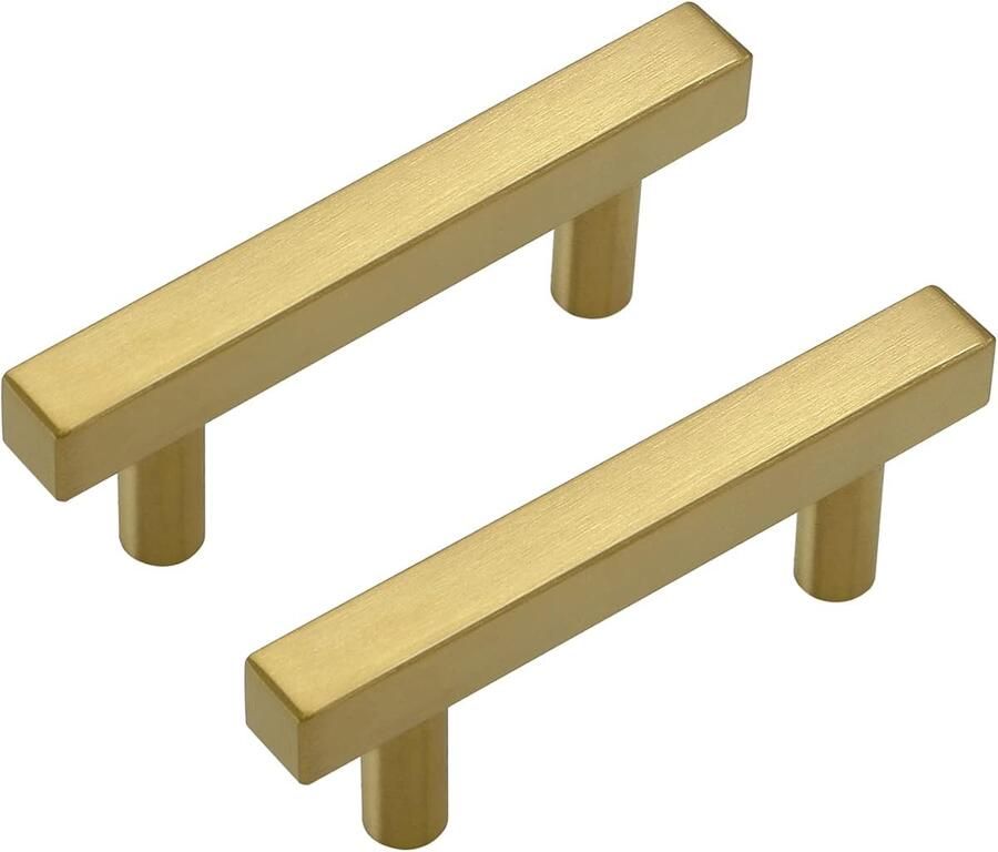 10 stuks 64 mm gouden keukenkastgrepen roestvrijstalen ladegrepen voor kledingkasten badkamer modern meubeldesign