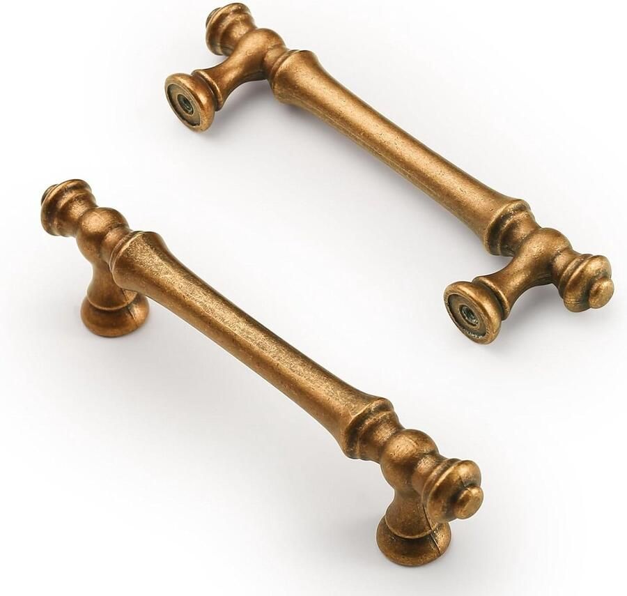 10 Stuks 96 mm Mat antiek brons Deurgrepen zink legering Morden Meubelgrepen voor Keuken Kantoor Laden Kast