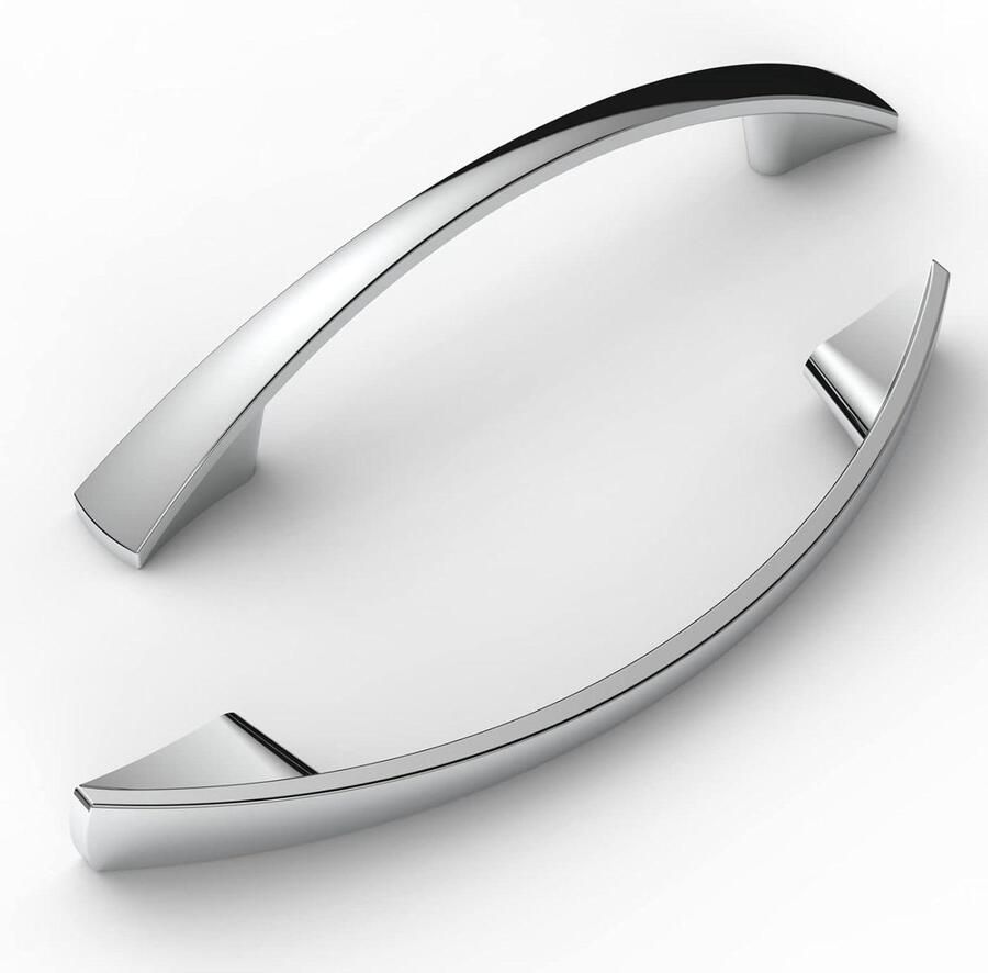 10 Stuks 96mm Gatafstand Meubelgrepen Keuken Kast Handgrepen Chroom