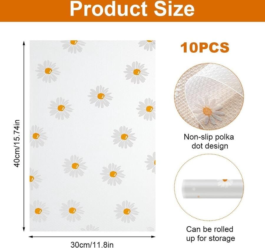 10 stuks Antibacteriële Koelkastmat Antislip Koelkastmat Afwasbaar 30×40cm DIY Aanpasbare Koelkastmatten Koelkast Mat Anti Schimmel Antibacteriële Koelkast Matten voor Keuken Kast Tafelmat Lade