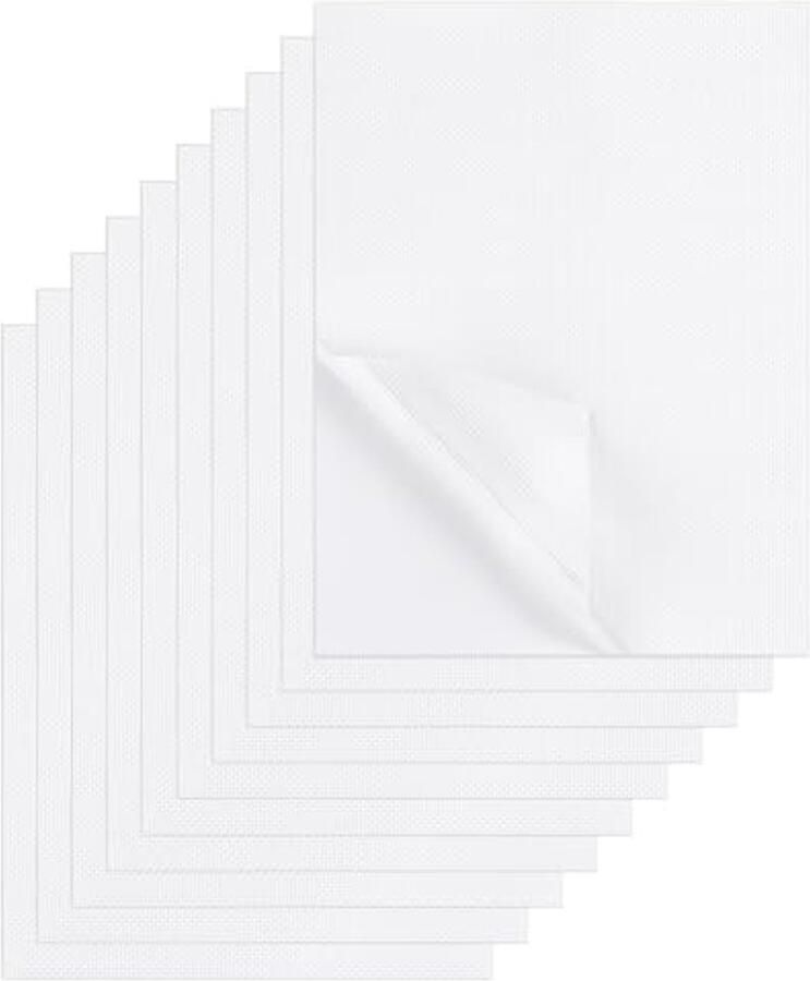 10 stuks antislip transparant plakband van rubber 20 x 15 cm witte ultradunne pads voor mobiele telefoons tafels handgrepen voor gebruiksvoorwerpen flessen