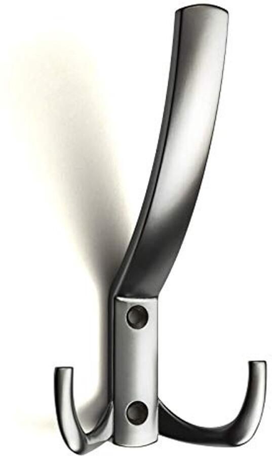 10 Stuks Chroom Mat Kapstokhaken Moderne Kledinghaken 76 x 147 mm
