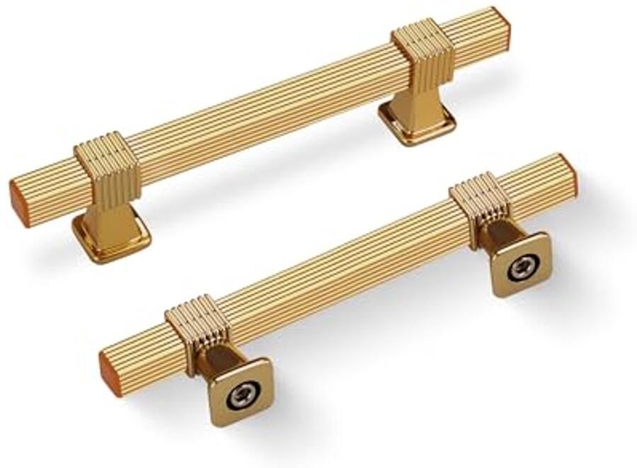 10 Stuks Deurgrepen van Aluminium Minimalistische Meubelgrepen voor Keuken en Kast Gouden Handgrepen voor Dresser en Kasten