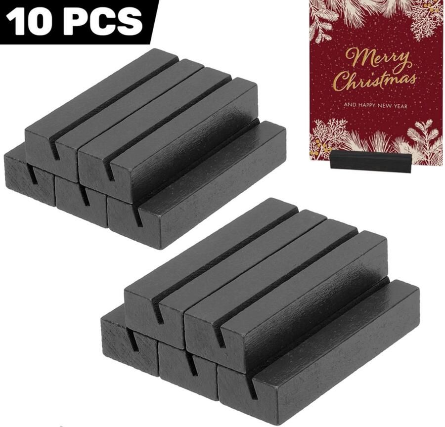 10 stuks Fotolijst klem Zwart Postkaart klem Bureau decoratie Notitiehouder voor berichten 8 x 2 5 x 1 5 cm Perfect voor woonkamer slaapkamer eetkamer moderne inrichting praktische en stijlvolle manier om herinneringen te tonen