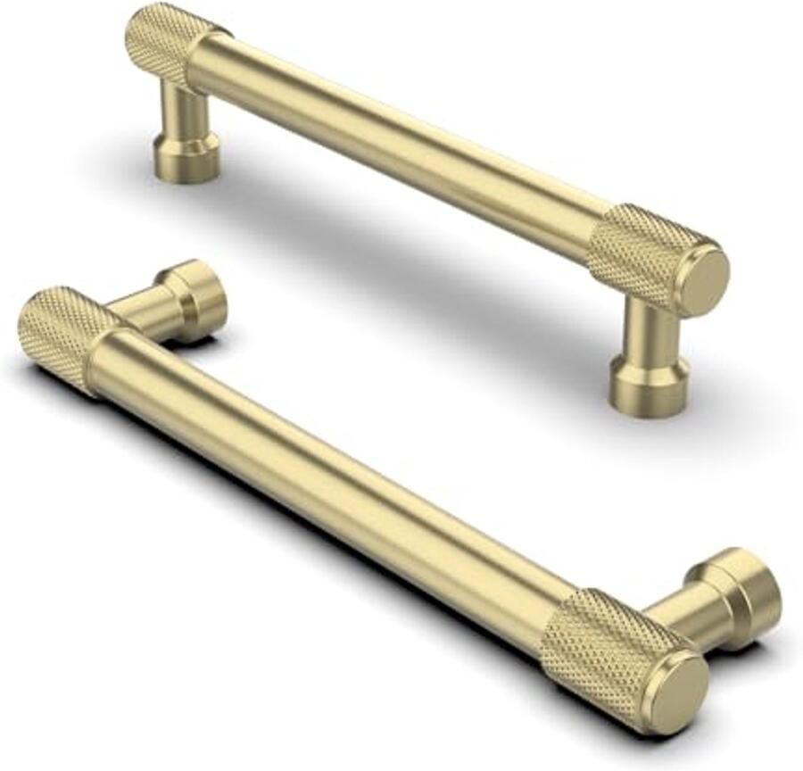 10 Stuks Gekartelde Kastgrepen Meubelgreep 128 mm Keuken- en Ladegrepen Messing Handgrepen