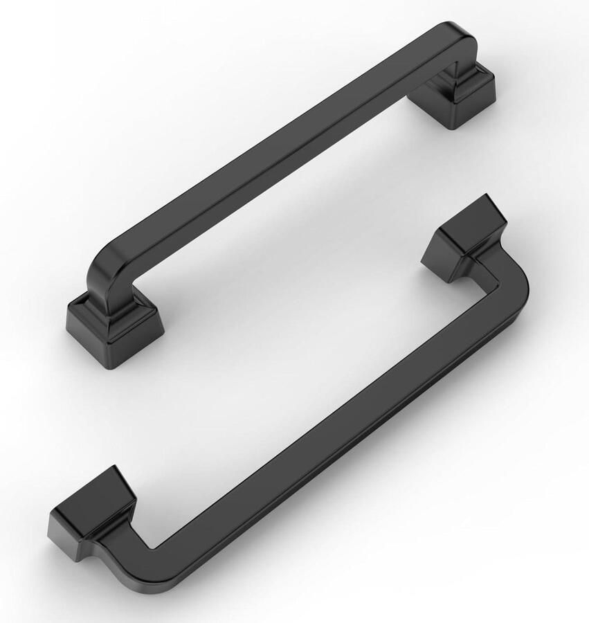 10 stuks kastgrepen 128 mm boorgatafstand zwart keukenkasten FURNIWARE cabinet handle black