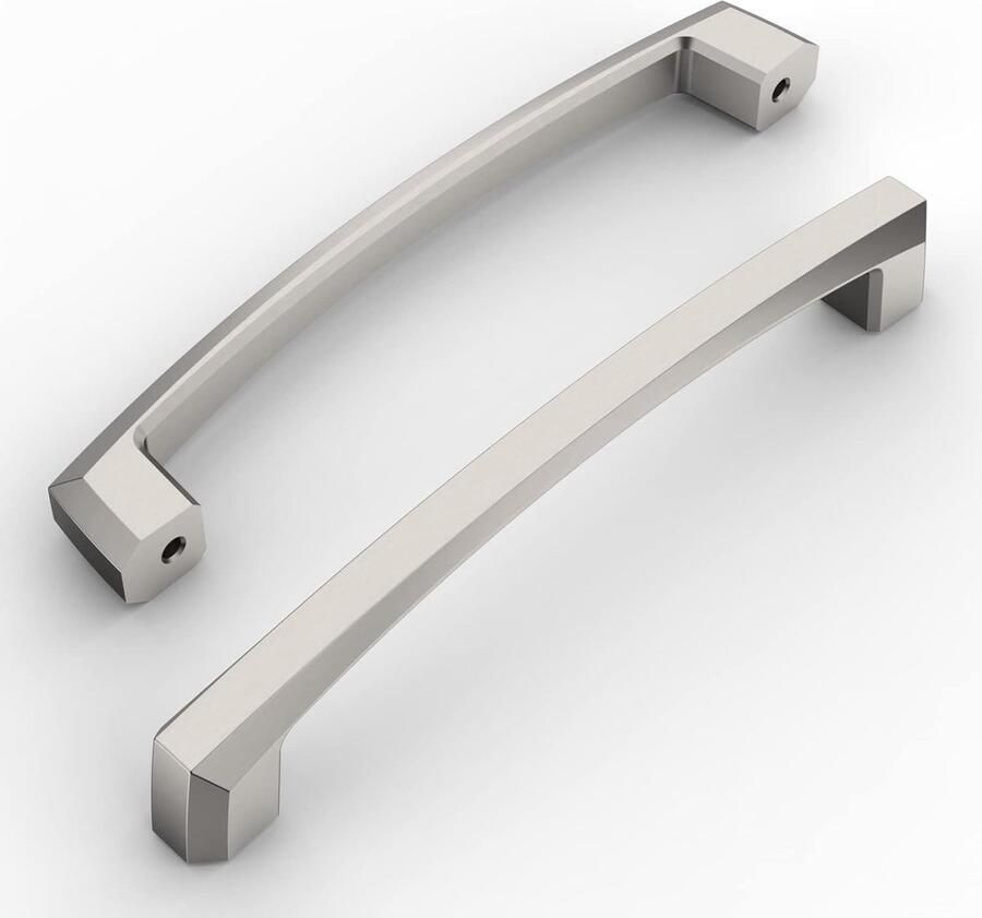 10 stuks kastgrepen geborsteld nikkel meubelgrepen 128 mm gatafstand deurgrepen keuken ladegrepen keukengrepen vintage handgrepen voor keukenkasten