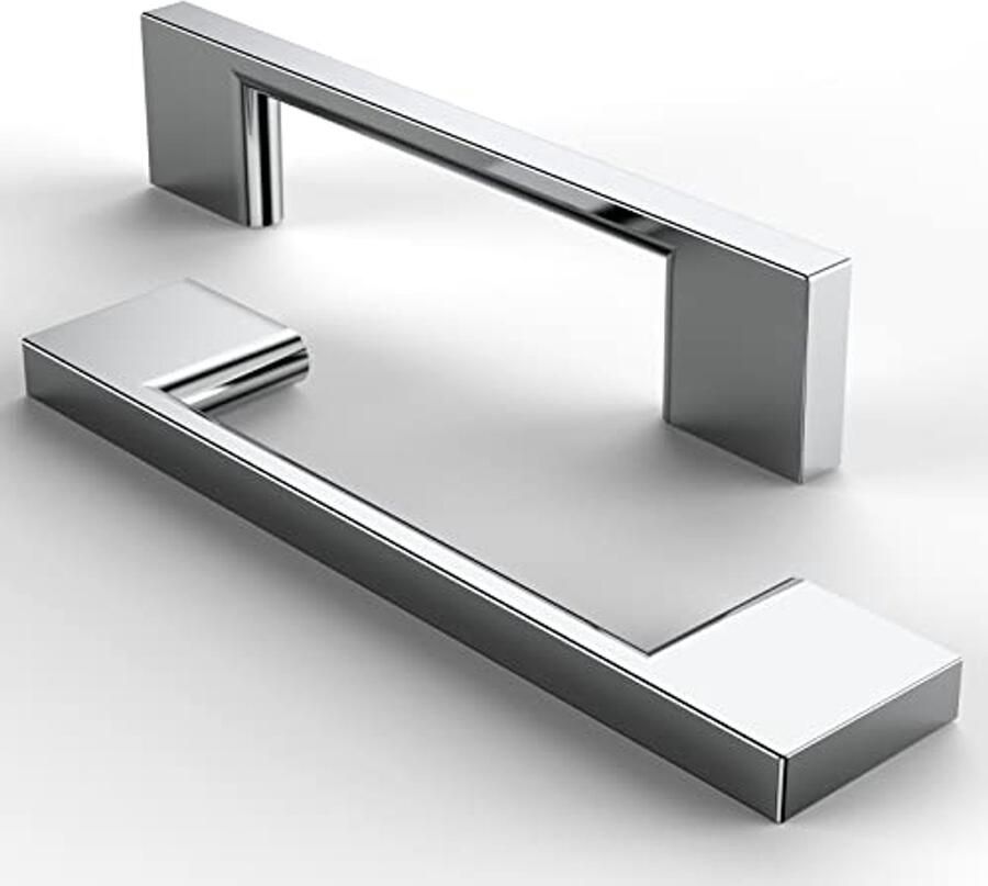 10 Stuks Kasthandgrepen van Geborsteld RVS Deurgrepen voor Keuken en Meubels 96 mm Gatafstand