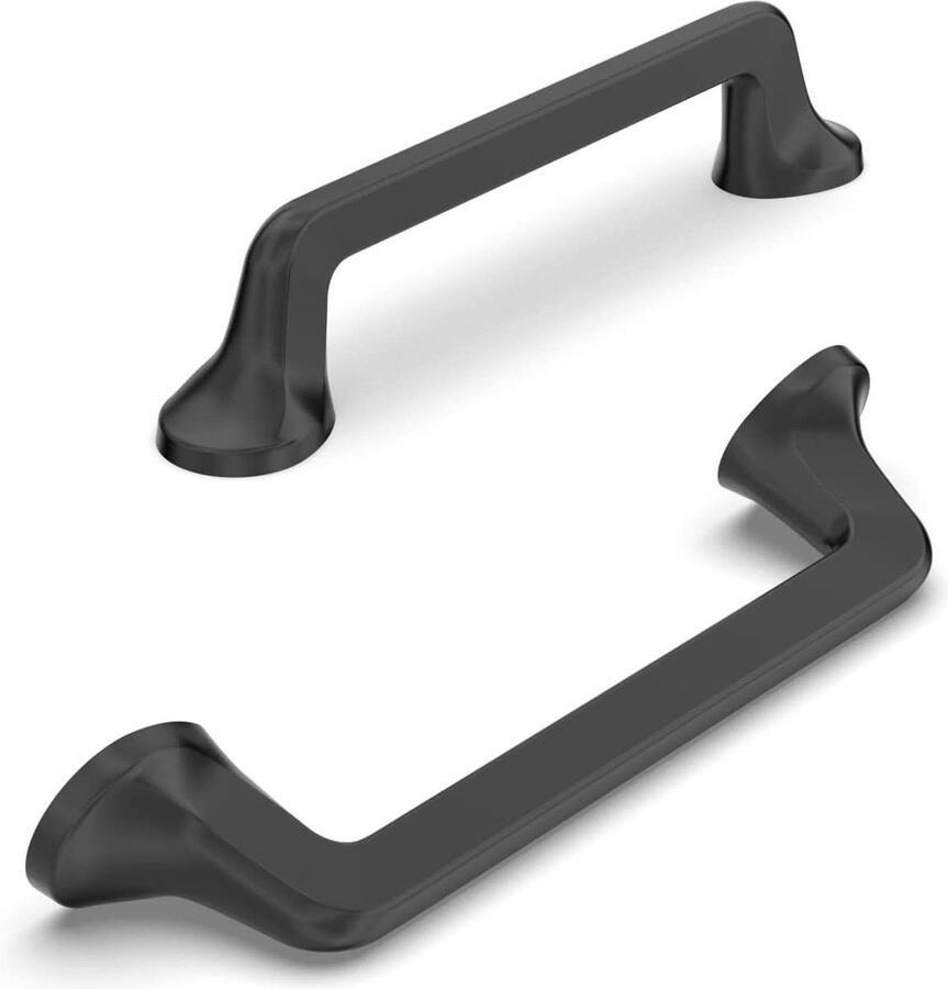 10 stuks mat zwarte kastgrepen handvatten voor keukenkasten 96 mm holes afstand