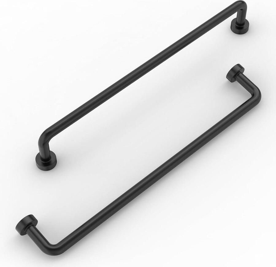 10 stuks mat zwarte kastgrepen boorgatafstand 192 mm meubelgreep voor keuken en badkamer cabinet handle black