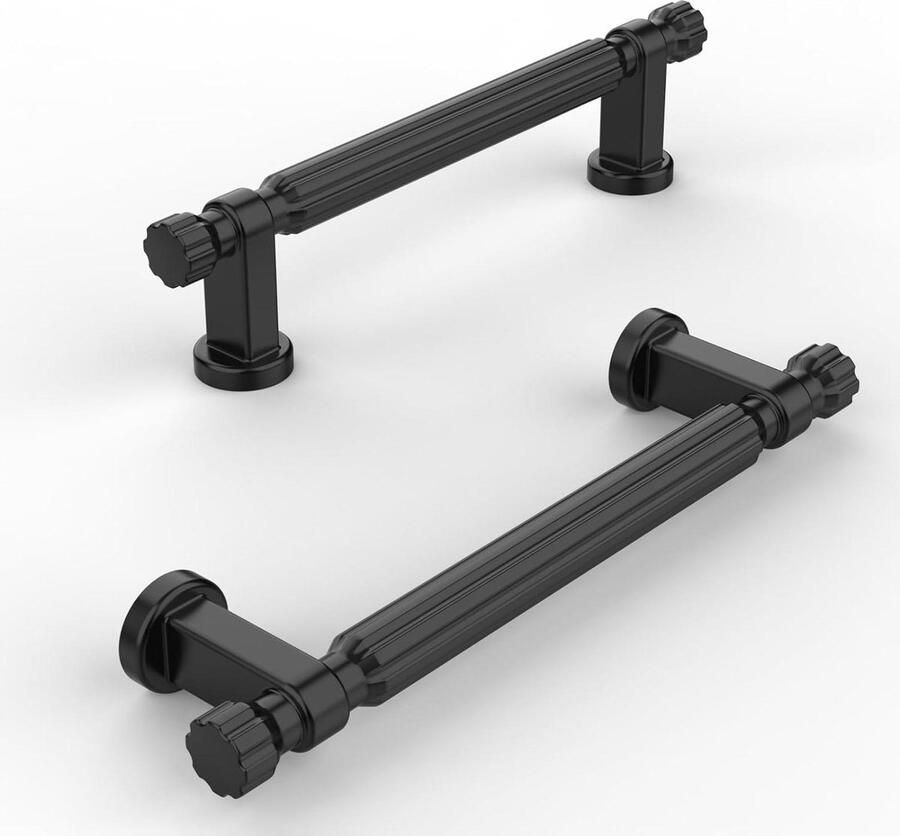 10 stuks mat zwarte meubelgrepen 96 mm boorgatafstand keukenkast ladegrepen cabinet handle black