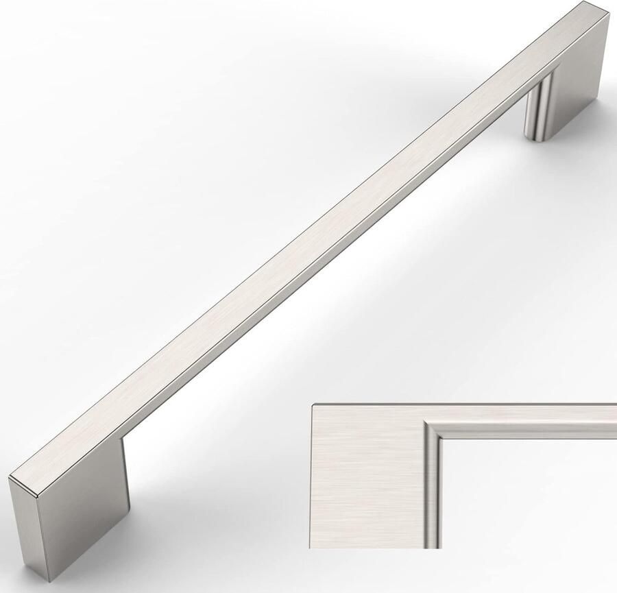 10 stuks meubelgrepen geborsteld nikkel 160 mm gatafstand laden handgrepen voor keukenkasten kastgrepen ladegrepen deurgrepen voor keukenkasten kledingkast