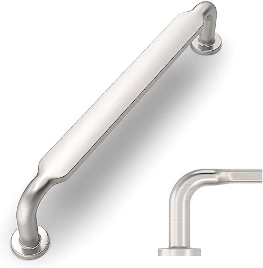 10 stuks meubelgrepen geborsteld nikkel gatafstand 128 mm voor keukenkasten kastgrepen ladegrepen deurgrepen voor keukenkasten kledingkast UK0071