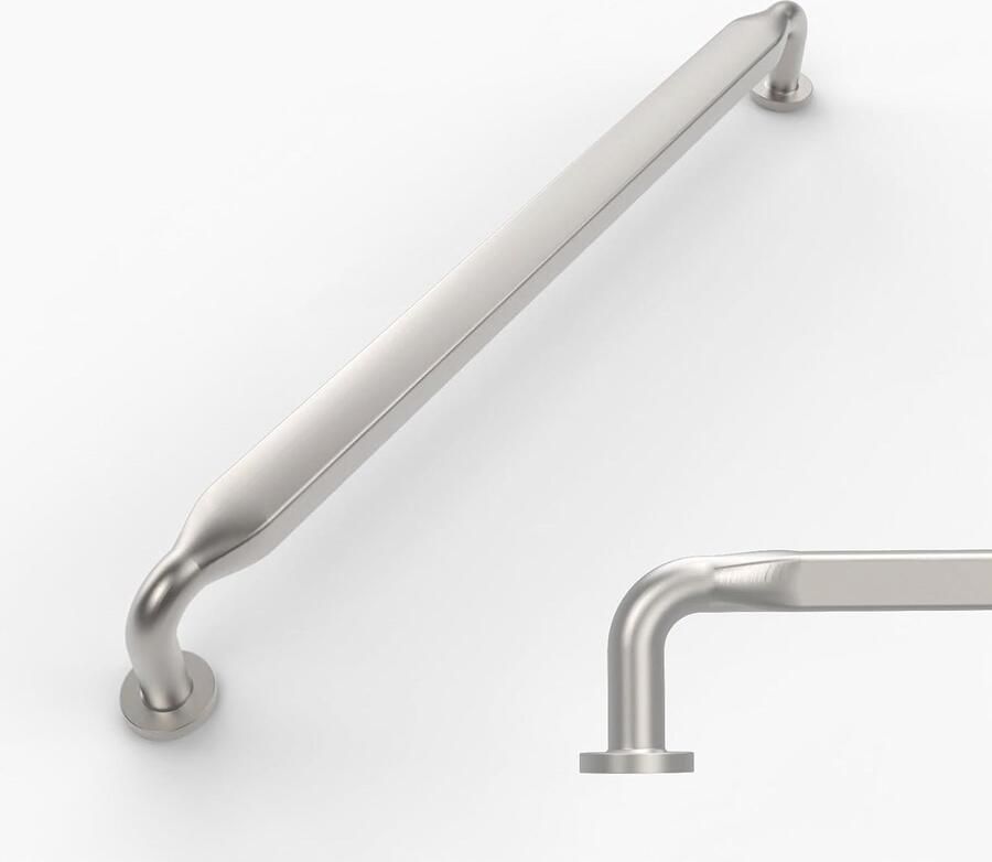 10 Stuks Meubelgrepen Geborsteld Nikkel Gatafstand 192 mm Perfect voor Keuken Kasten en Lades