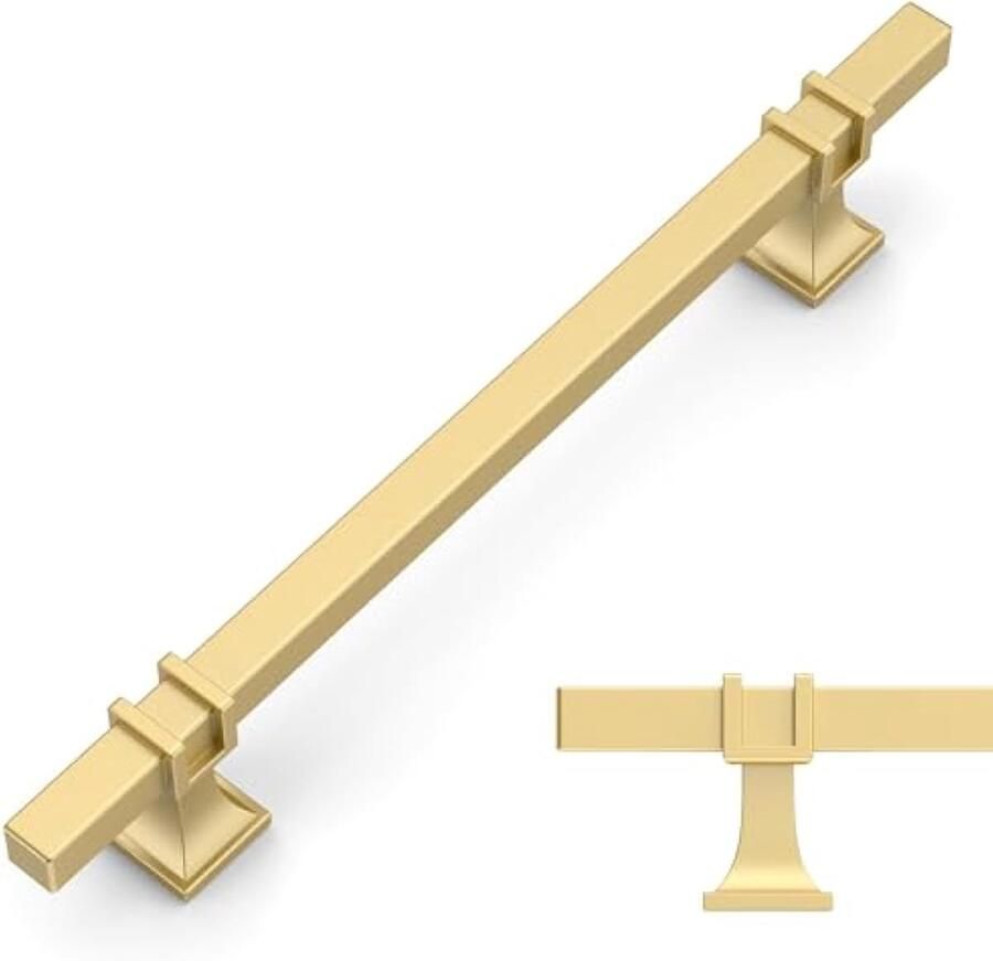 10 stuks meubelgrepen goudkleurig gatafstand 160 mm kastgrepen keukengrepen ladegrepen voor keukenkasten en kledingkasten UK0003