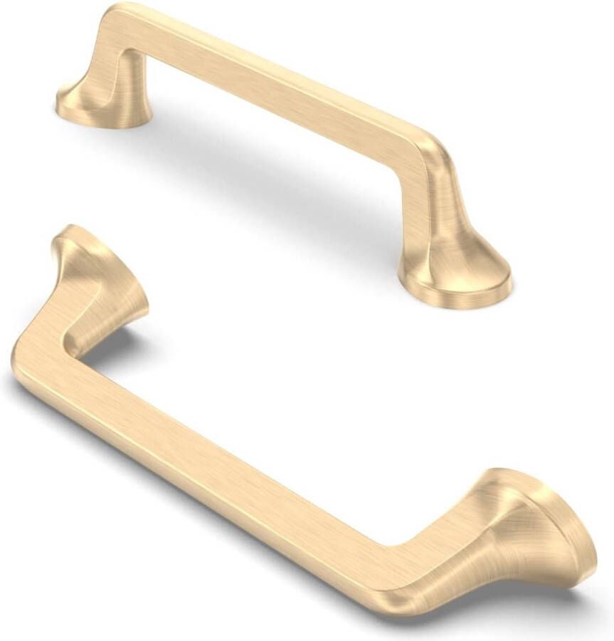 10 stuks meubelgrepen kastgrepen keukengrepen handgrepen meubelgrepen ladegrepen 96 mm gatafstand messing