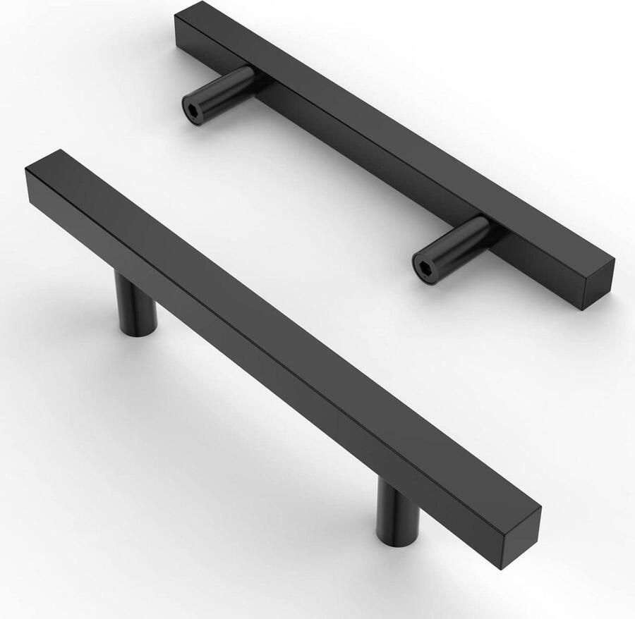 10 stuks meubelgrepen roestvrij staal zwart 96 mm gatafstand zinklegering handgrepen keukenkasten kledingkast