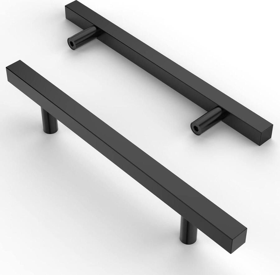 10 stuks Meubelgrepen Roestvrij Staal Zwart Gatafstand 128 mm Ladegrepen Keukenkasten Kledingkast cabinet handle black