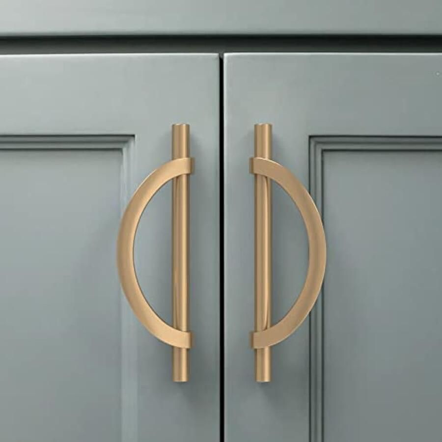 10 stuks meubelgrepen zinklegering champagne goud kastgrepen keukengrepen gatafstand 128 mm ladegrepen handgrepen voor keukenkasten kledingkast UK0044