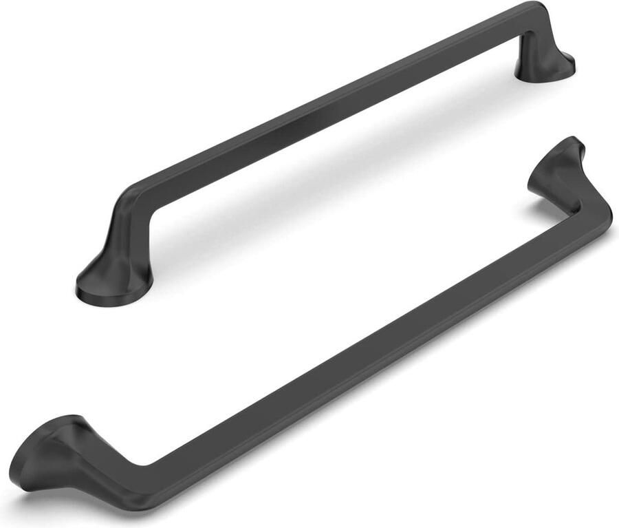 10 stuks meubelhandgrepen 192 mm hole afstand mat zwart keukenkasten kastgrepen cabinet handle black