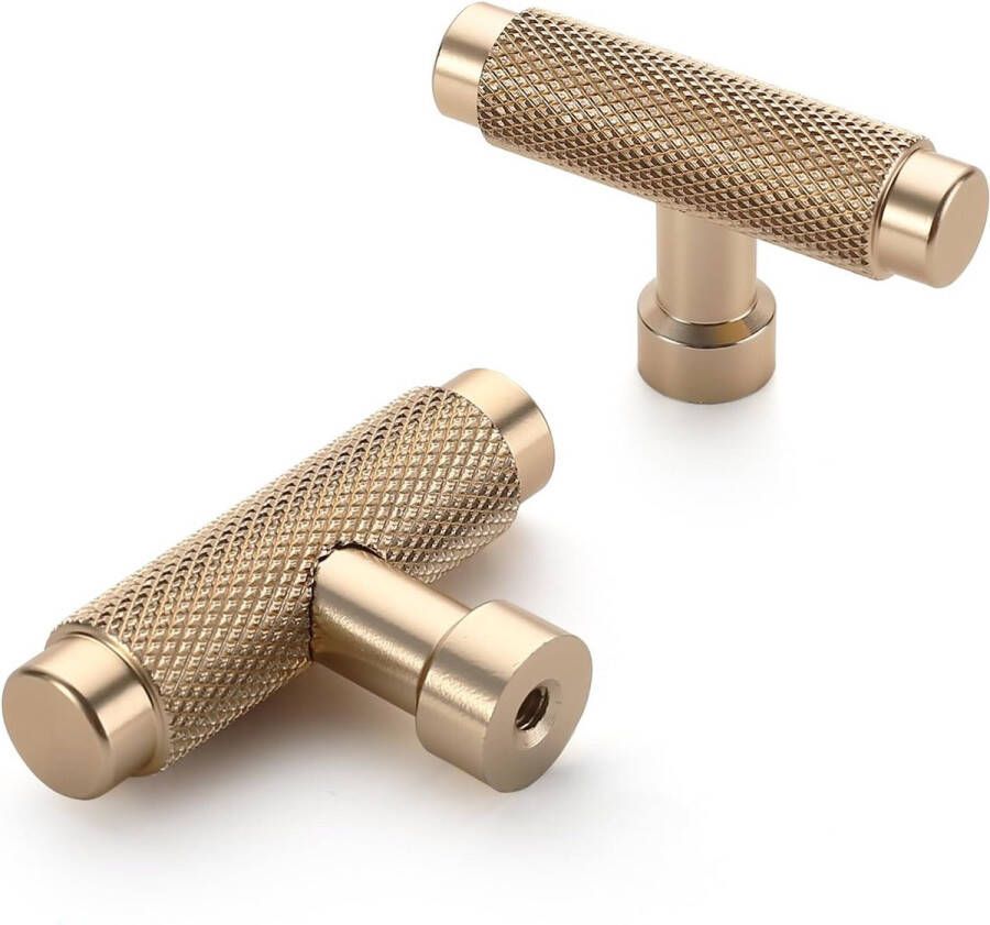 10 Stuks Meubelknoppen Geborsteld Goud Kast Knoppen Gekartelde Deurknop Lade Knoppen Voor Kast Commode Knoppen EU0046