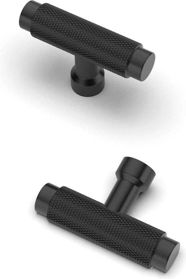 10 Stuks Moderne Zwarte Meubelknoppen Ladeknoppen en Kastknoppen voor Keuken en Kledingkast