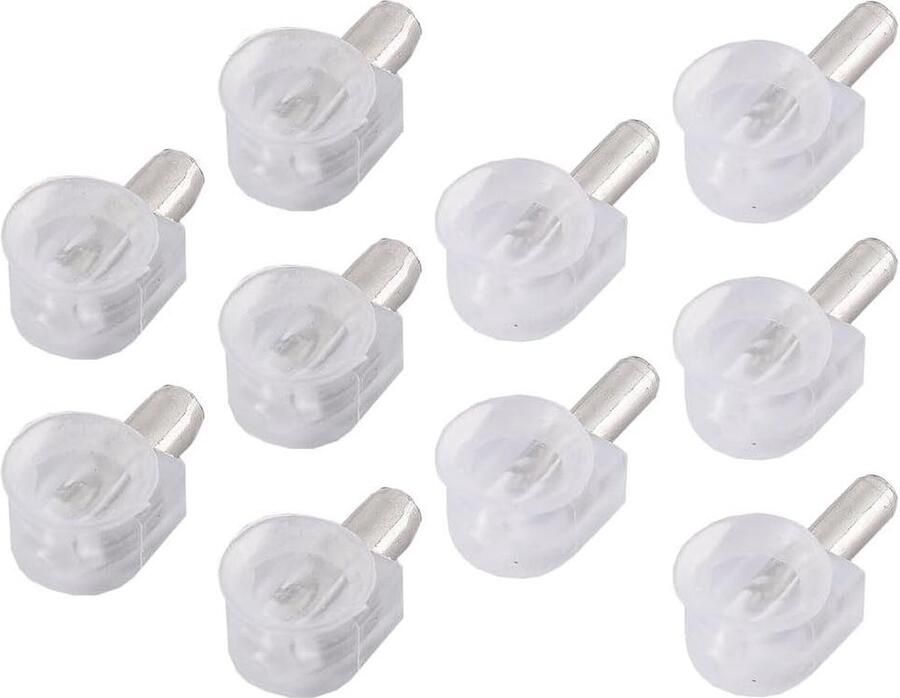 10 stuks plankdragers steunen voor glazen planken plankdragers met kunststof kap plankdragers voor hout en glazen planken voor kast rek boekenkast