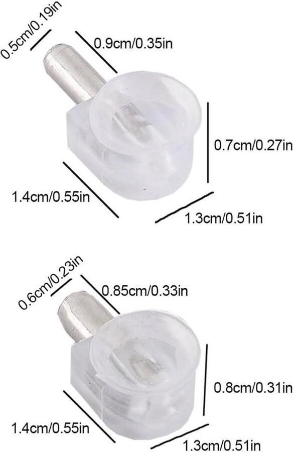 10 stuks plankdragers steunen voor glazen planken plankdragers met kunststof kap plankdragers voor hout en glazen planken voor kast rek boekenkast