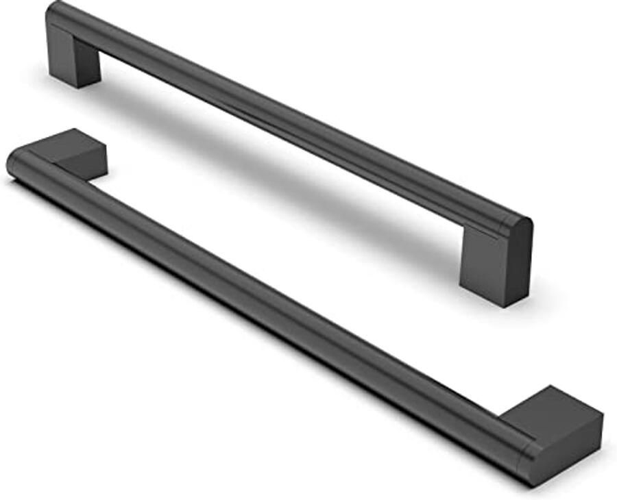 10 Stuks Roestvrijstalen Kastgrepen Mat Zwarte Meubelhandgrepen voor Keukenkast Eenvoudige Installatie