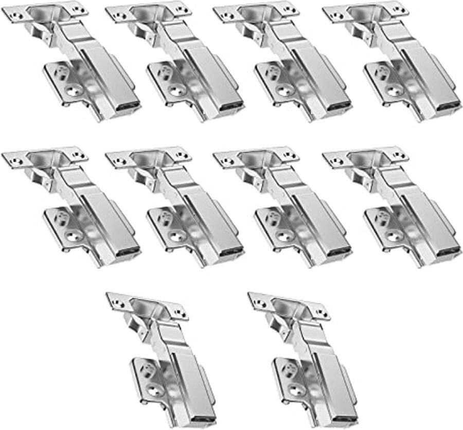 10 Stuks Soft Close Keuken Kast Scharnieren 35mm Deurscharnieren Volledige Overlay 100 Graden