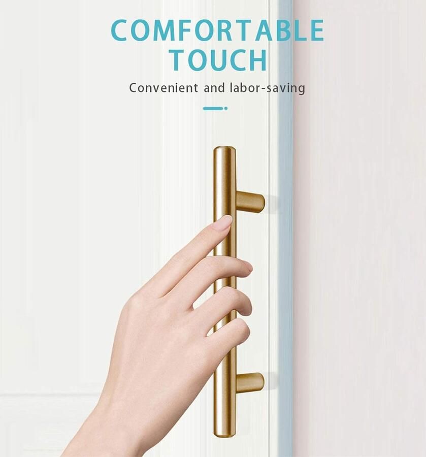 2 Stuks Kastgrepen Goud Moderne Handgrepen Meubelgrepen 256mm Gatafstand Deurgrepen Keuken Ladegrepen Vintage Handgrepen Voor Keukenkasten Commode Kast (Goudgrijs) - Foto 9