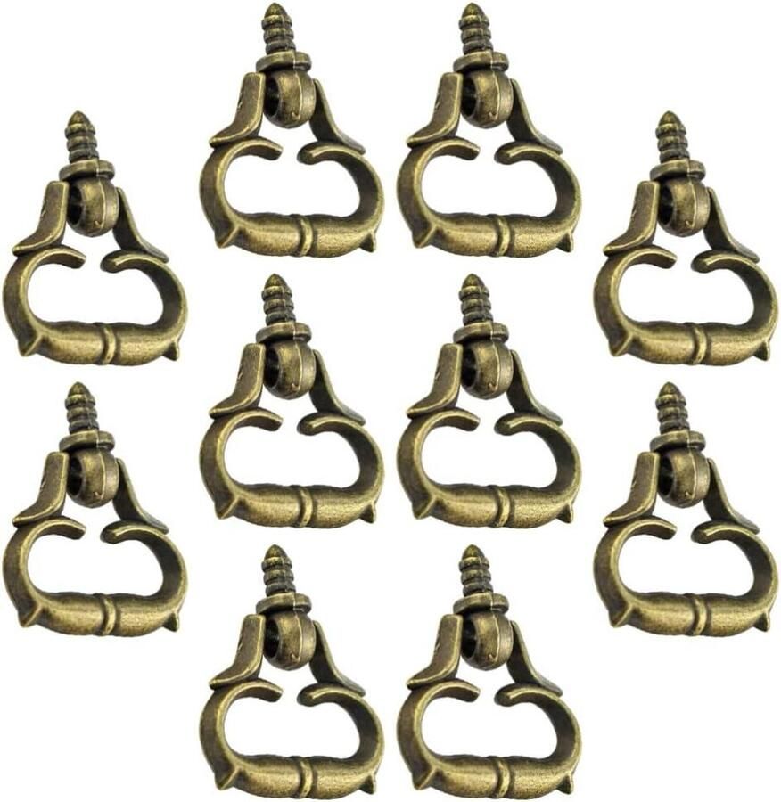 10 stuks vintage mini trekdeurgrepen voor poppenhuis meubels kast handgrepen houten lade handvat decoratieve handgrepen set van 10