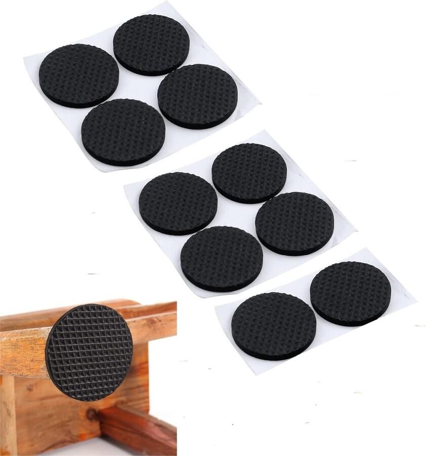 10 stuks—Viltjes Antislip meubels beschermpads ronde beschermpads dikke zelfklevende beschermpads tafelpoot pads geschikt voor bedden banken tafels vloeren kasten kleine apparaten