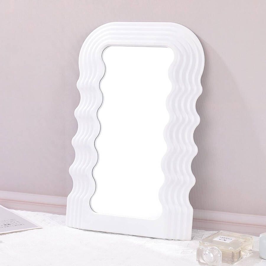 10 x 16 inch golfspiegel decoratieve wandspiegel hangende spiegels voor slaapkamer woonkamer dressoir decor rechthoek