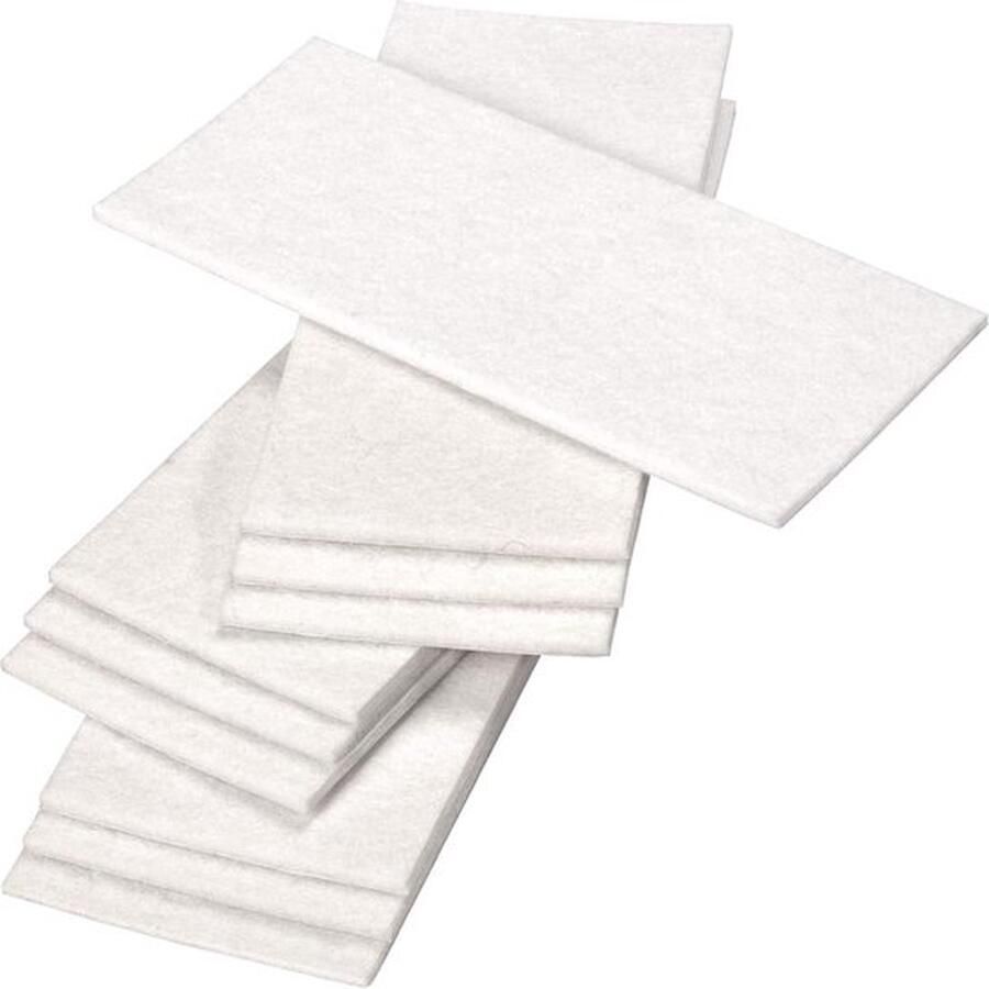 10 x zelfklevende viltplaten 80 x 180 mm wit rechthoekig zelfklevende glijders topkwaliteit