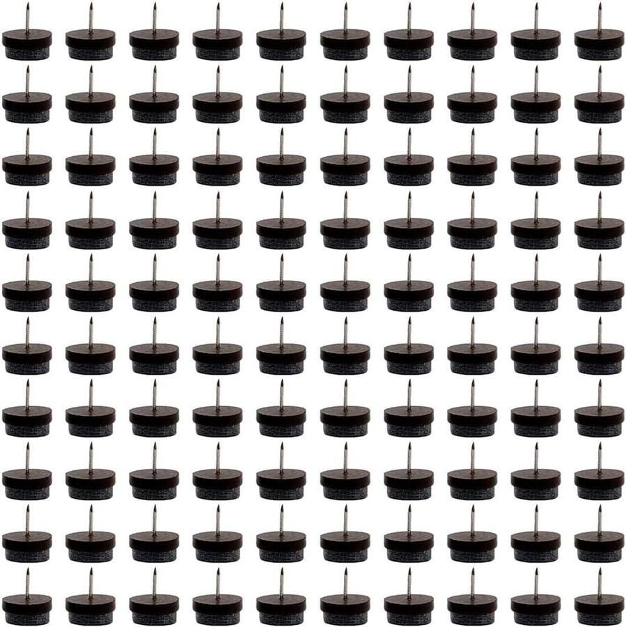 Nordivar 5 stuks 2 Inch Wieltjes voor Bureaustoel Vervanging Met Vilt Geschikt voor Bureaustoelen Meubels Vloeren en Bar Kantoorstoel Wieltjes met Glijdende Bel