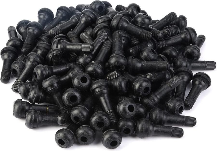 100 stks Auto Motorfiets Universele Vervanging Snap in Tyre Ventieldopjes TR413-Valve Pneu Voiture